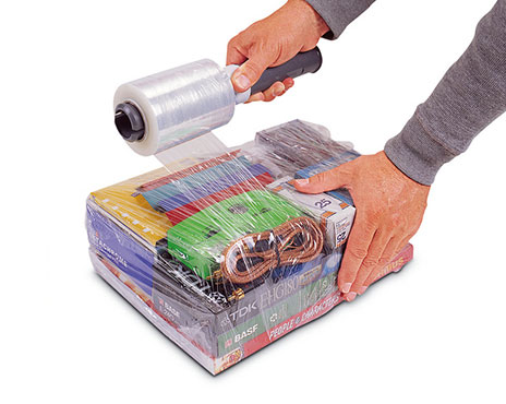 Aplicador de film plástico para embalar